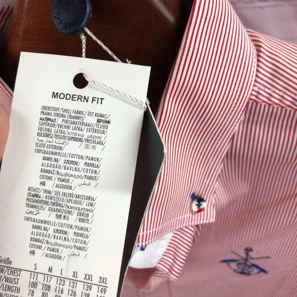 claudio campione danke  dress shirt modern fit size medium - Picture 6 of 10